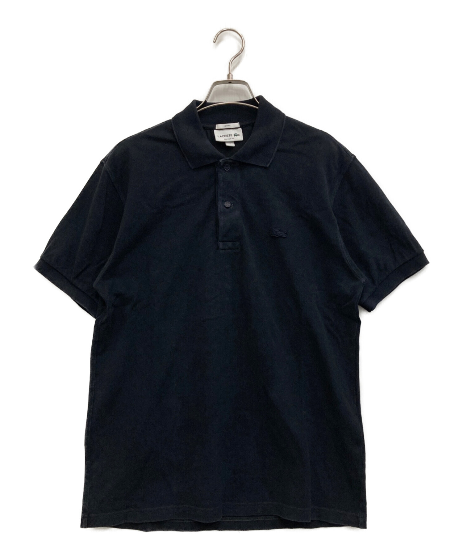 中古・古着通販】LACOSTE (ラコステ) ウォッシュドポロシャツ ネイビー 