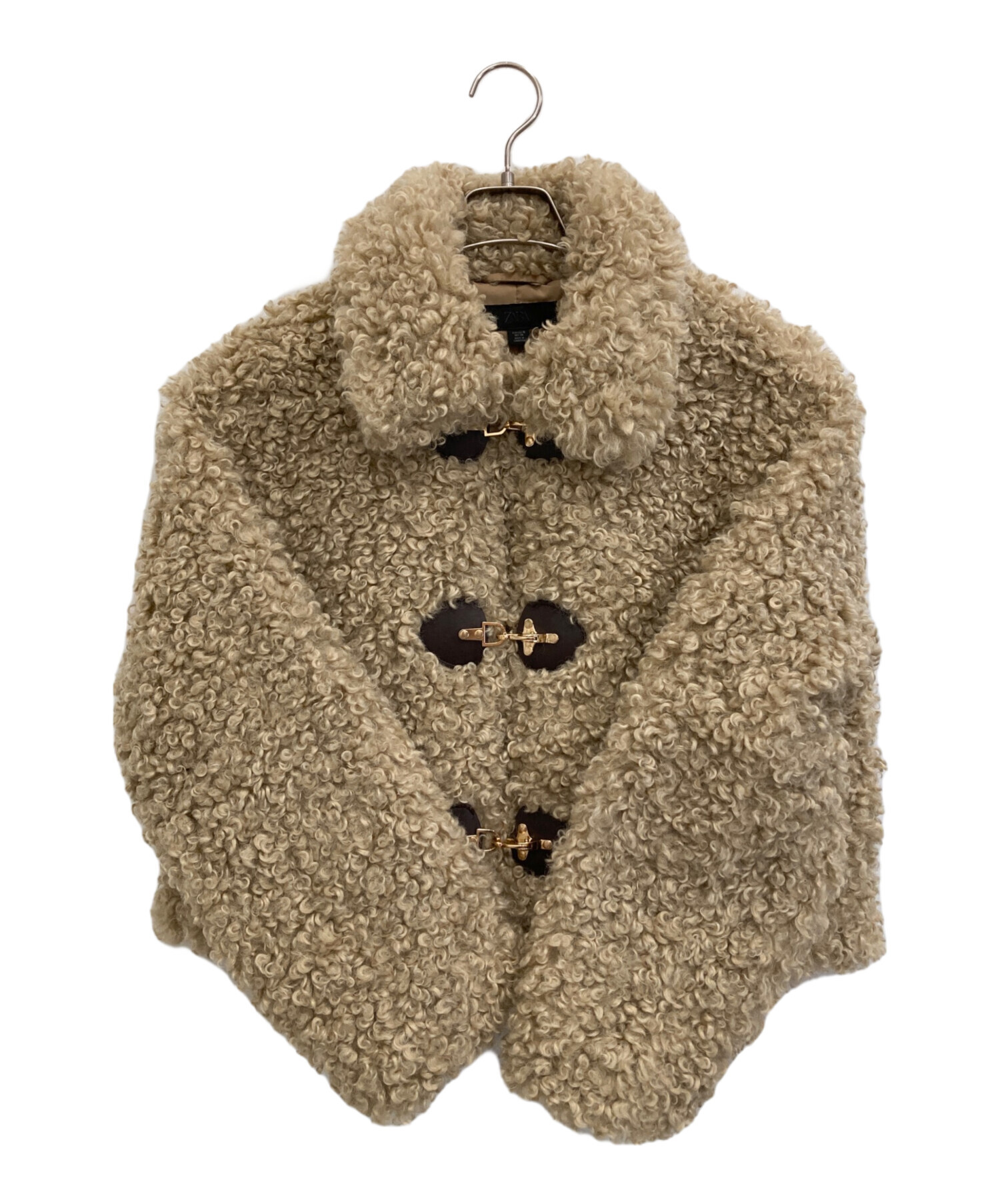 値下‼︎【美品】ZARA ベージュ ボア ジャケット 中古・古着通販】ZARA (ザラ) ボアジャケット ベージュ サイズ:M