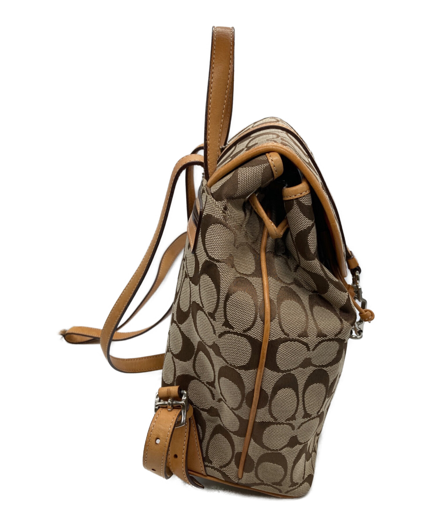 【新品未使用】COACH コーチ　ダークブラウン　リュック 中古・古着通販】COACH (コーチ) リュック ブラウン｜ブランド・古着
