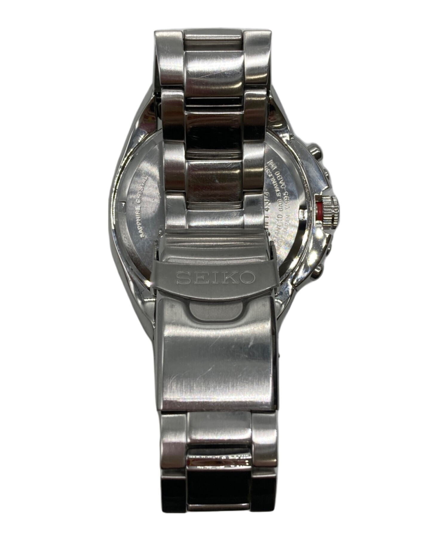 セイコー　バルセロナ　中古　クロノグラフ　レア 中古・古着通販】SEIKO (セイコー) クロノグラフ ブラック｜ブランド