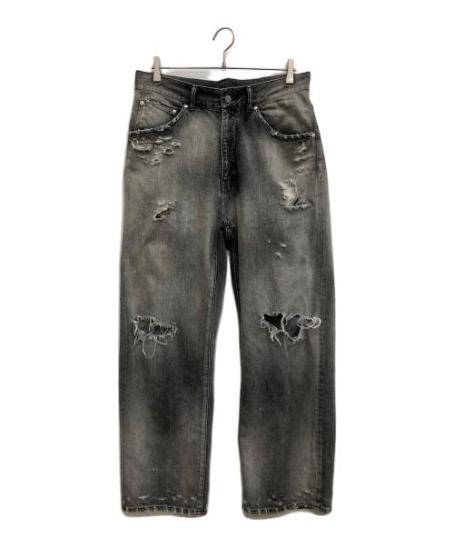 中古・古着通販】ANCELLM (アンセルム) 加工デニムパンツ Ex．DAMAGE