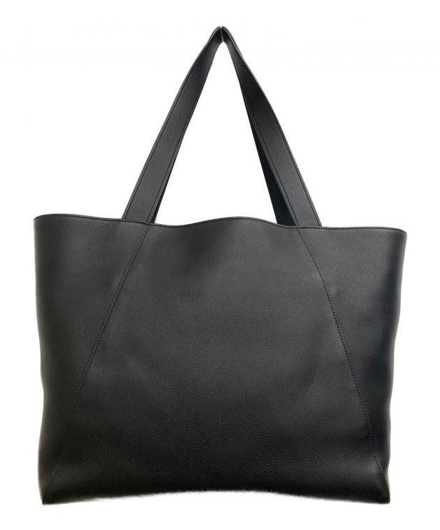 PRADA レザートートバッグ 中古・古着通販】PRADA (プラダ) レザートートバッグ ブラック
