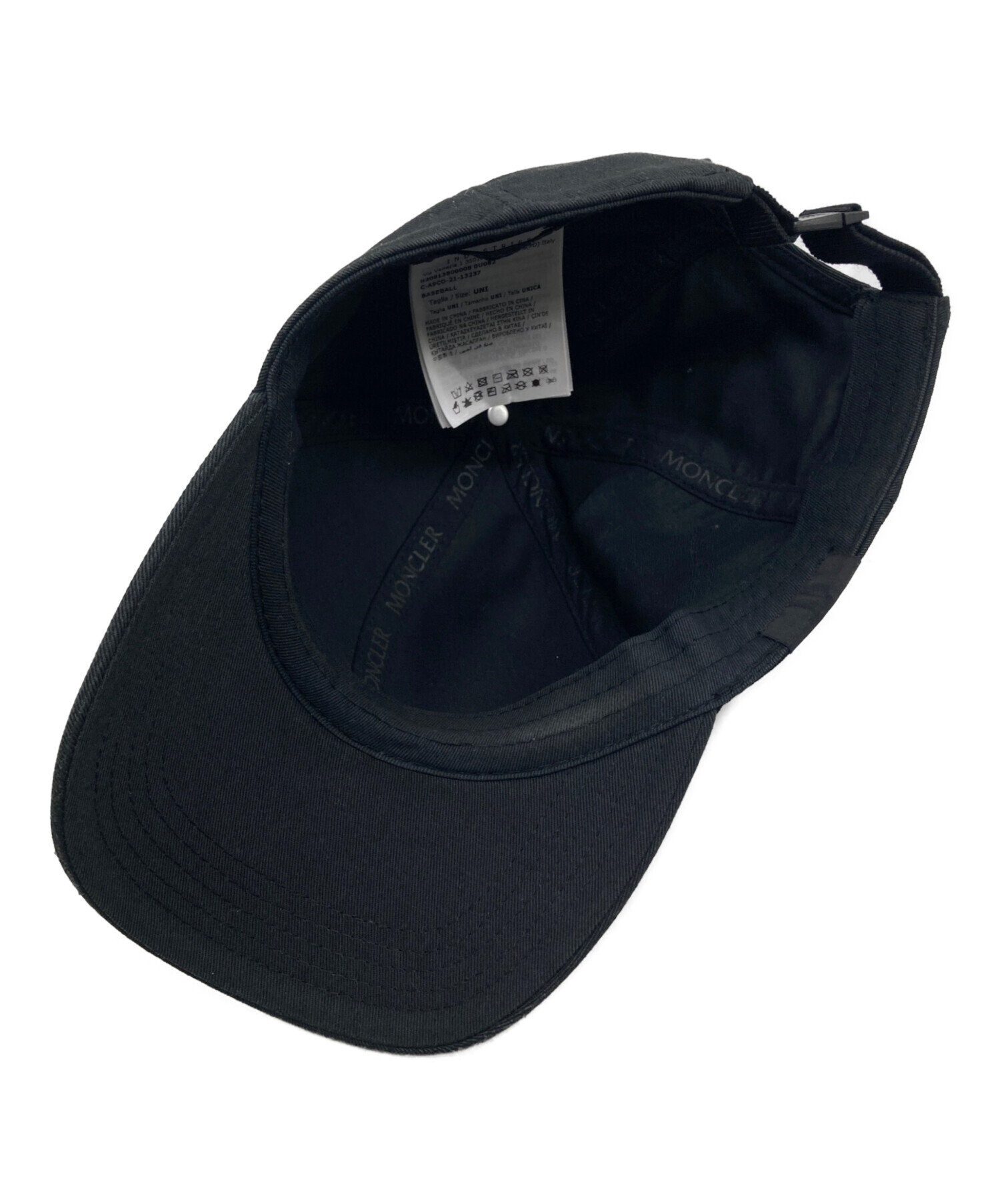 中古・古着通販】MONCLER (モンクレール) キャップ ブラック｜ブランド