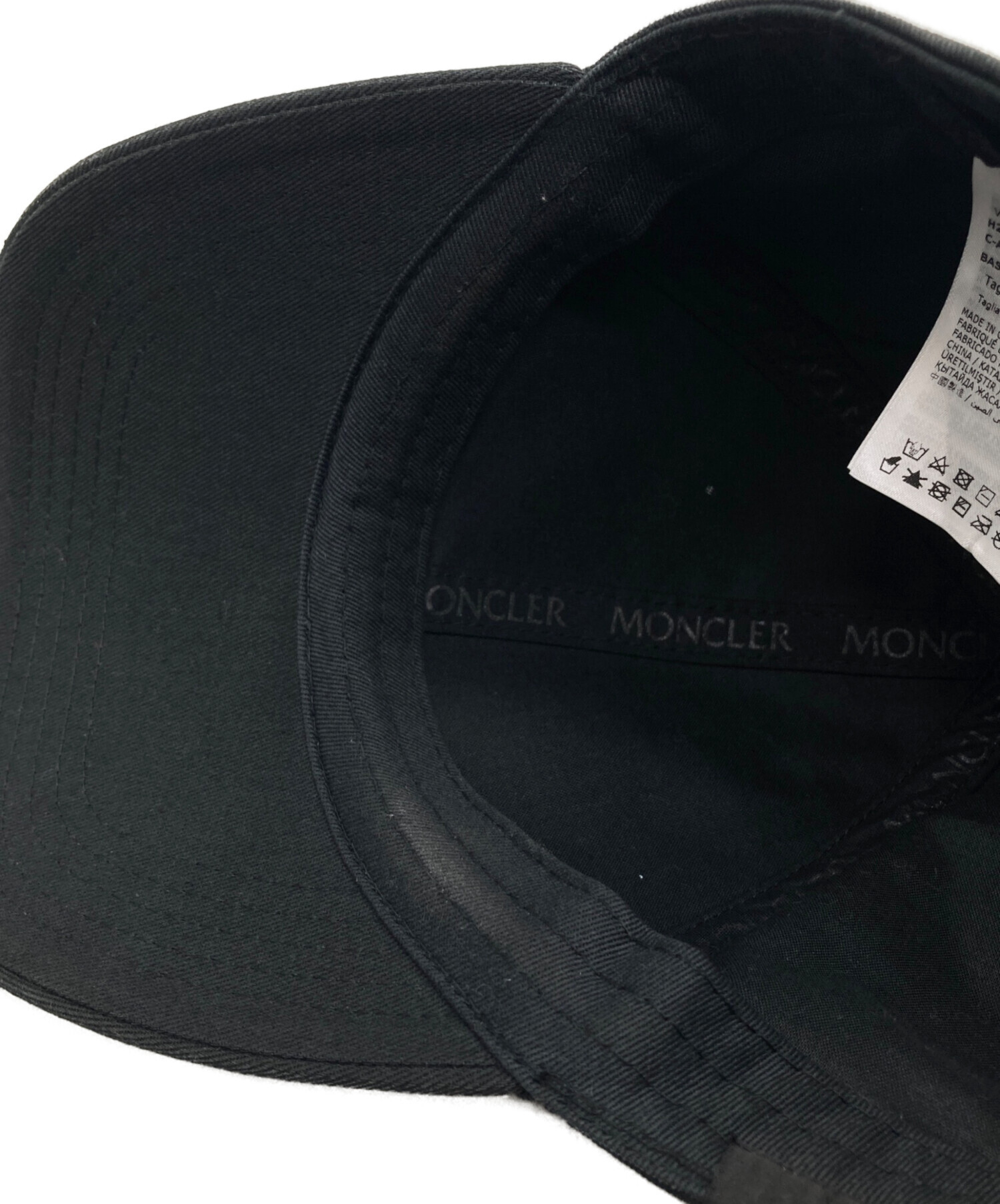 Monclerモンクレールキャップ　ブラック　美品再々値下げしました。 中古・古着通販】MONCLER (モンクレール) キャップ ブラック｜ブランド