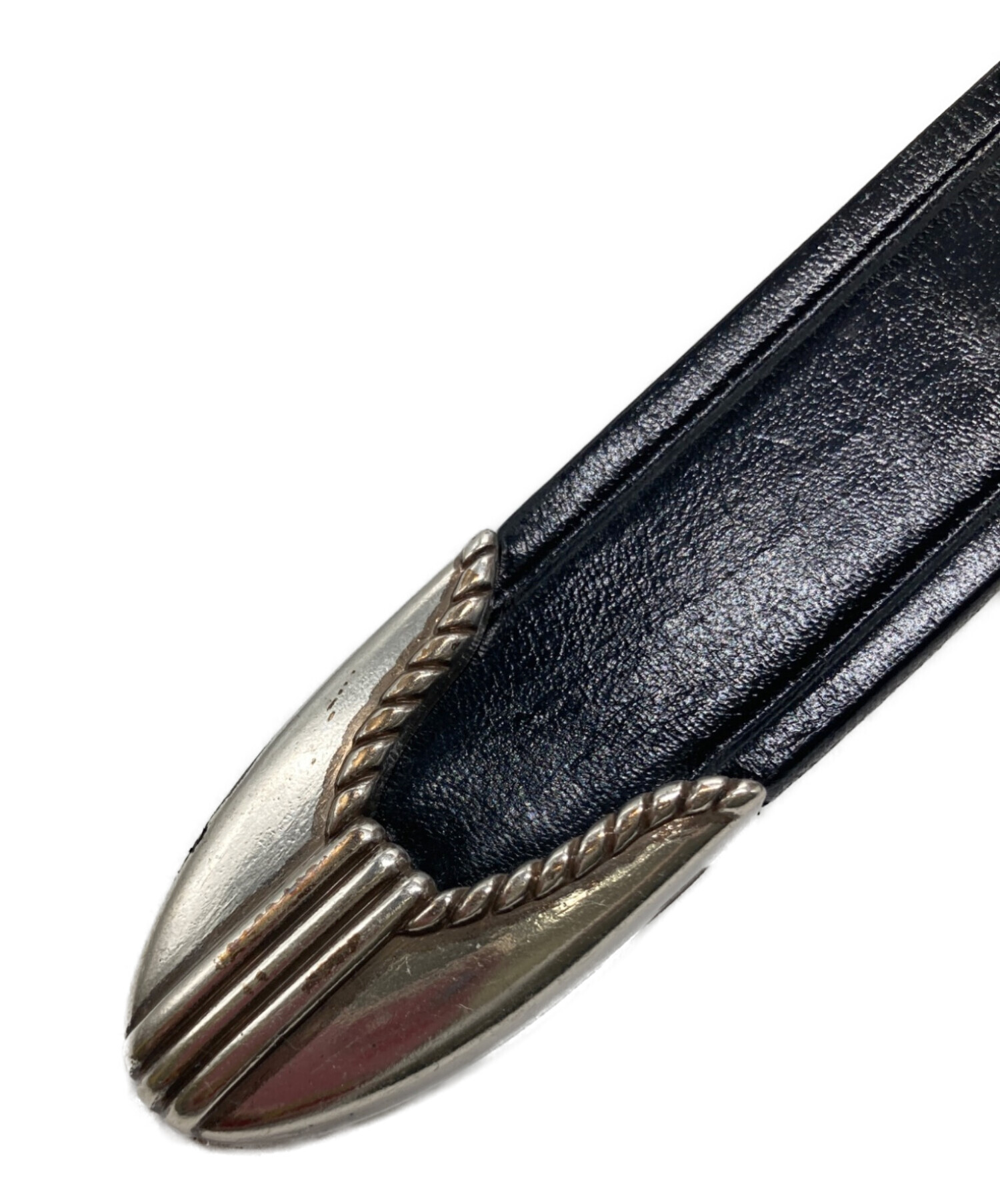 中古・古着通販】TORY LEATHER (トリーレザー) レザーベルト ブラック