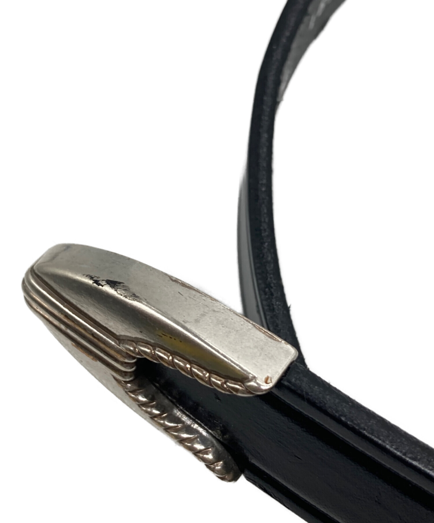 中古・古着通販】TORY LEATHER (トリーレザー) レザーベルト ブラック