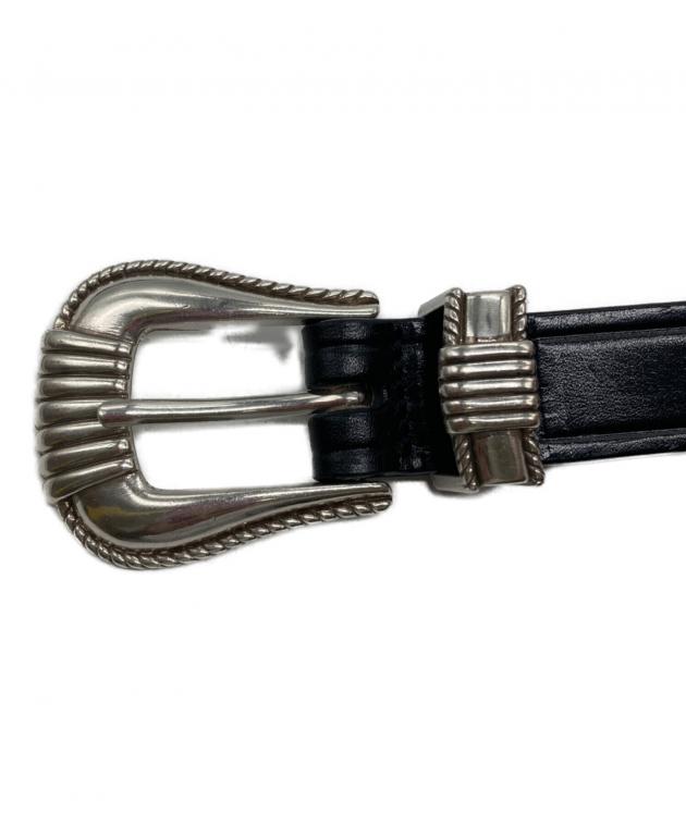 中古・古着通販】TORY LEATHER (トリーレザー) レザーベルト ブラック