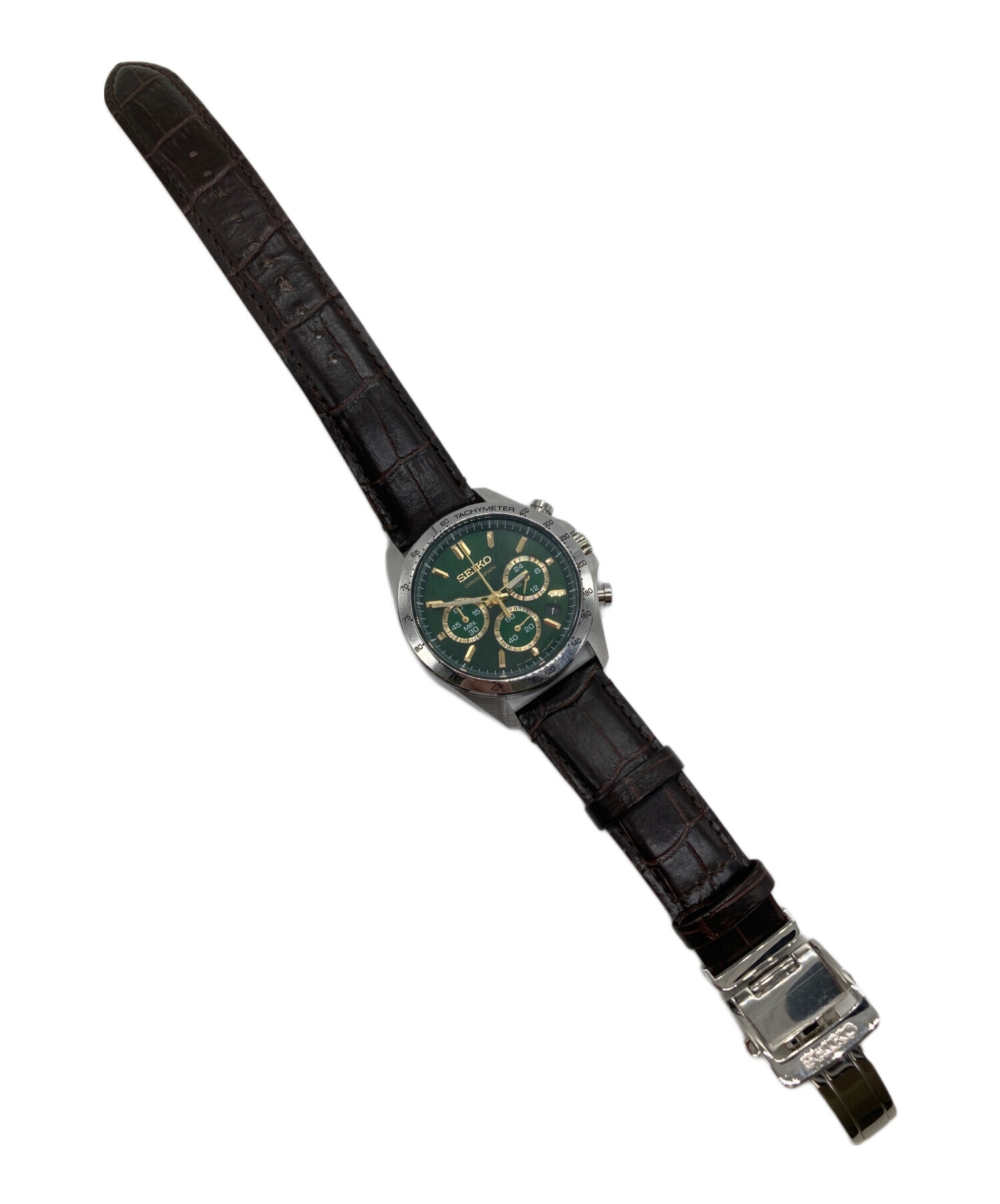 中古・古着通販】SEIKO (セイコー) クロノグラフ グリーン｜ブランド