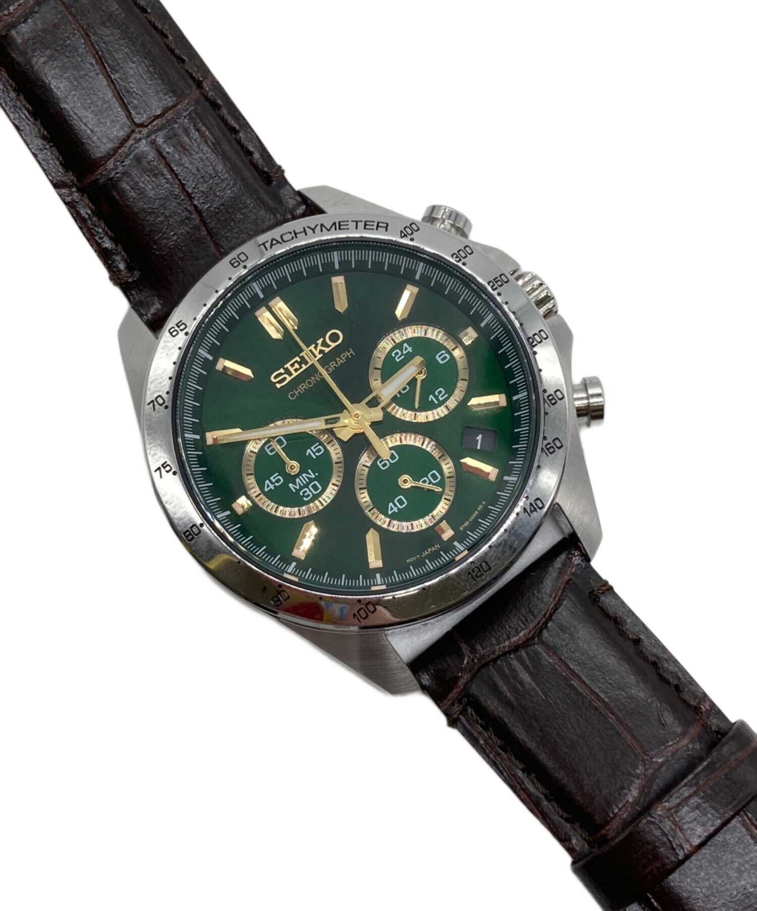 中古・古着通販】SEIKO (セイコー) クロノグラフ グリーン｜ブランド