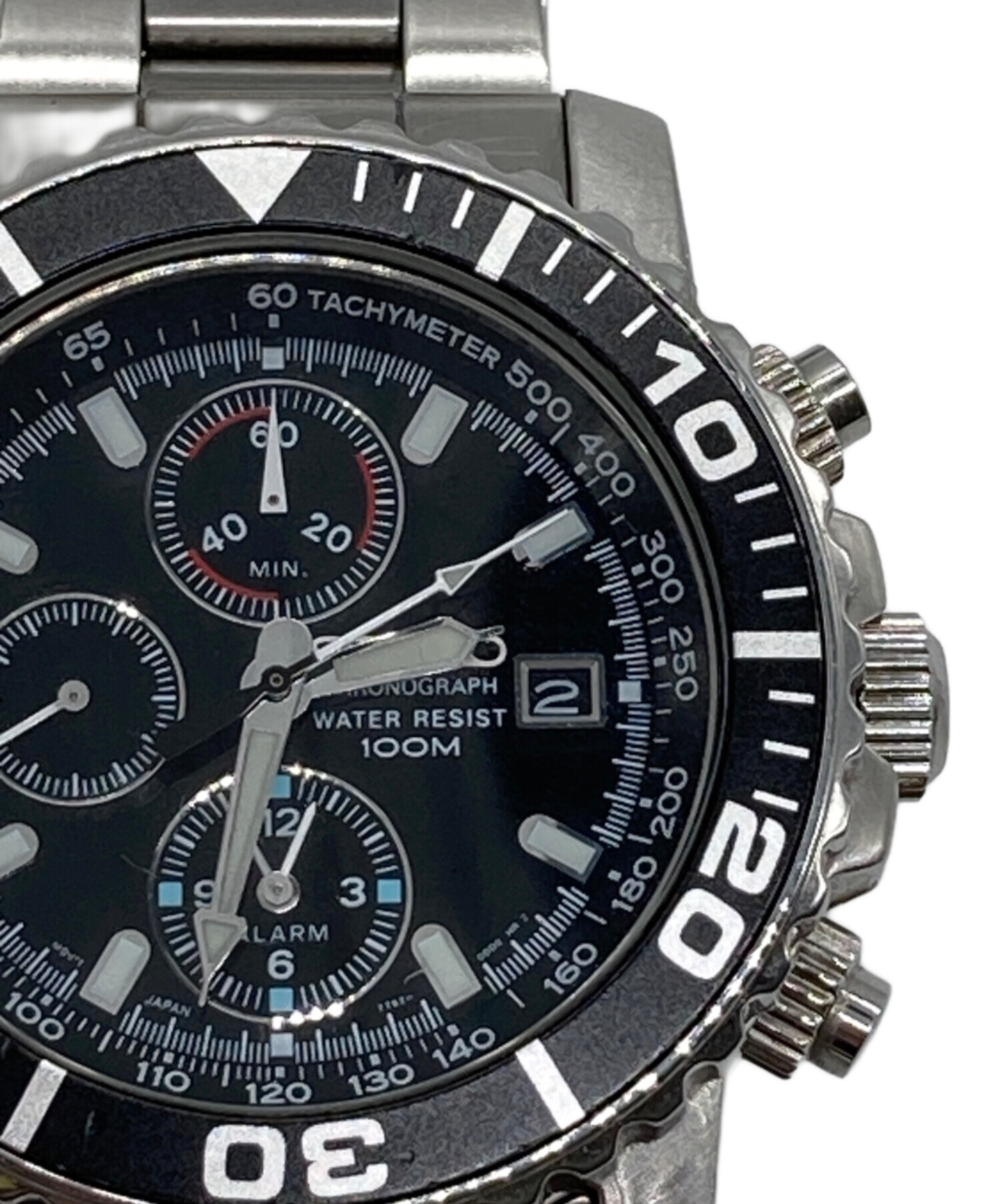 中古・古着通販】SEIKO (セイコー) クロノグラフ ブラック｜ブランド 