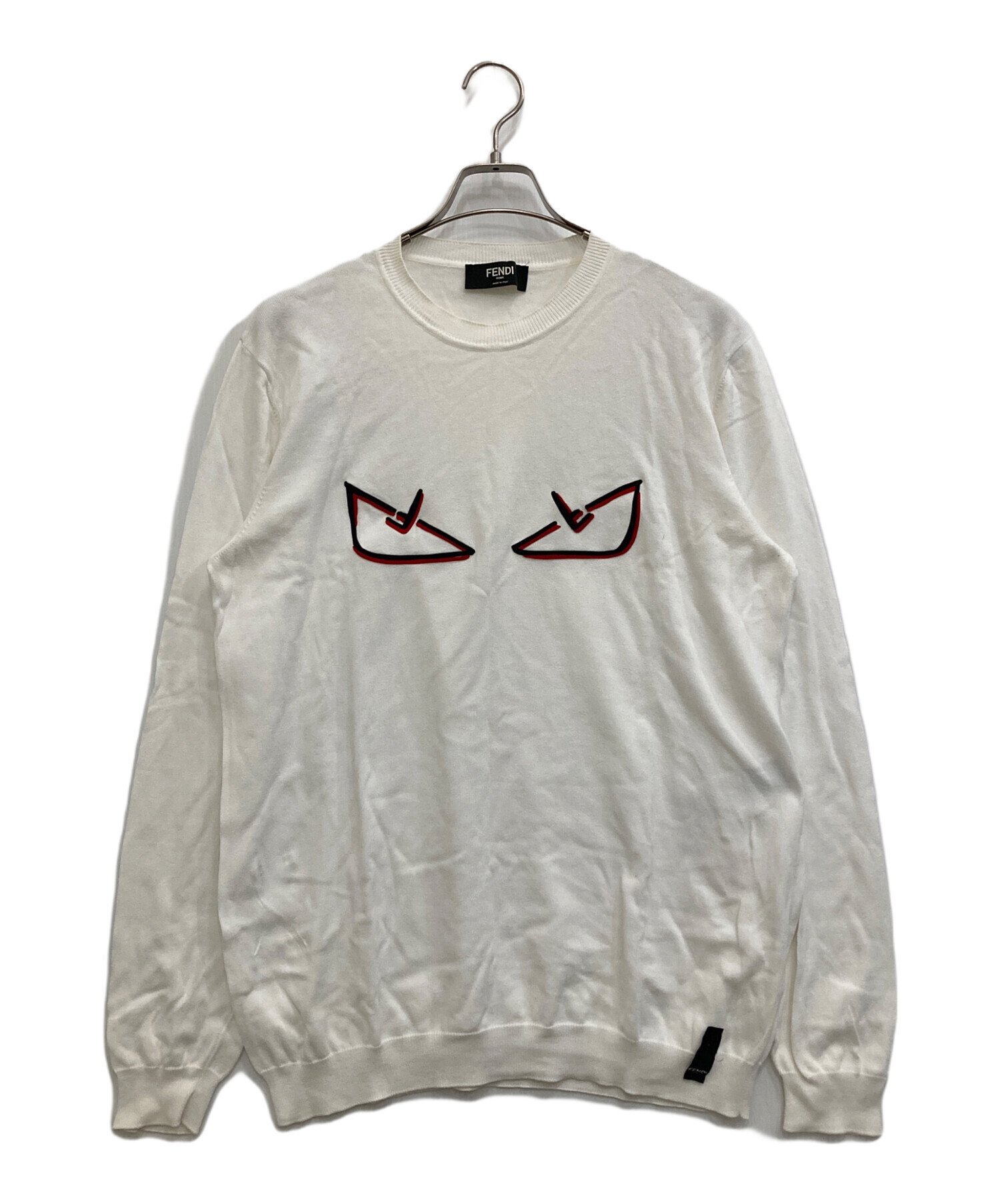 中古・古着通販】FENDI (フェンディ) DEMON EYES KNITTED ホワイト