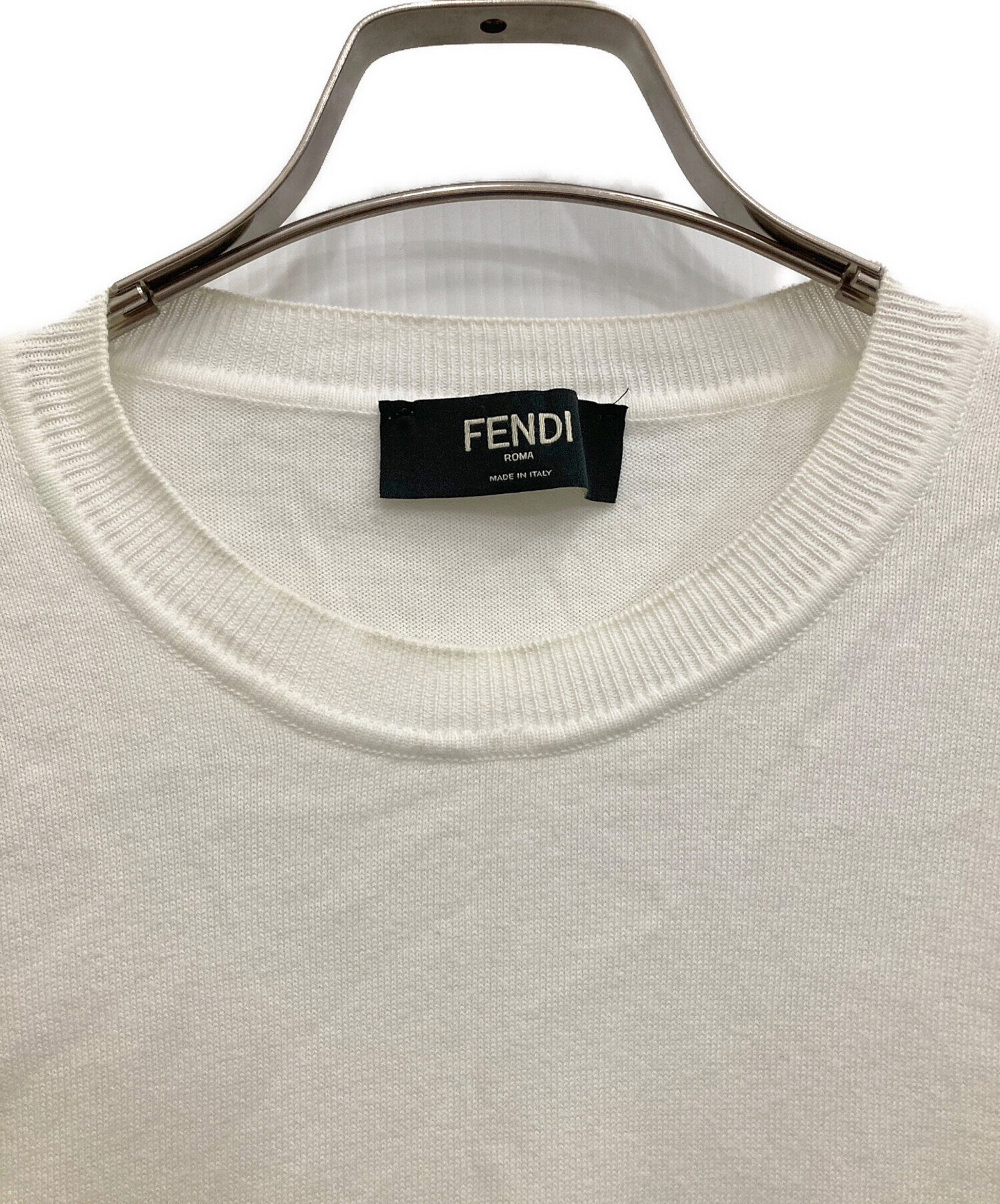 中古・古着通販】FENDI (フェンディ) DEMON EYES KNITTED ホワイト
