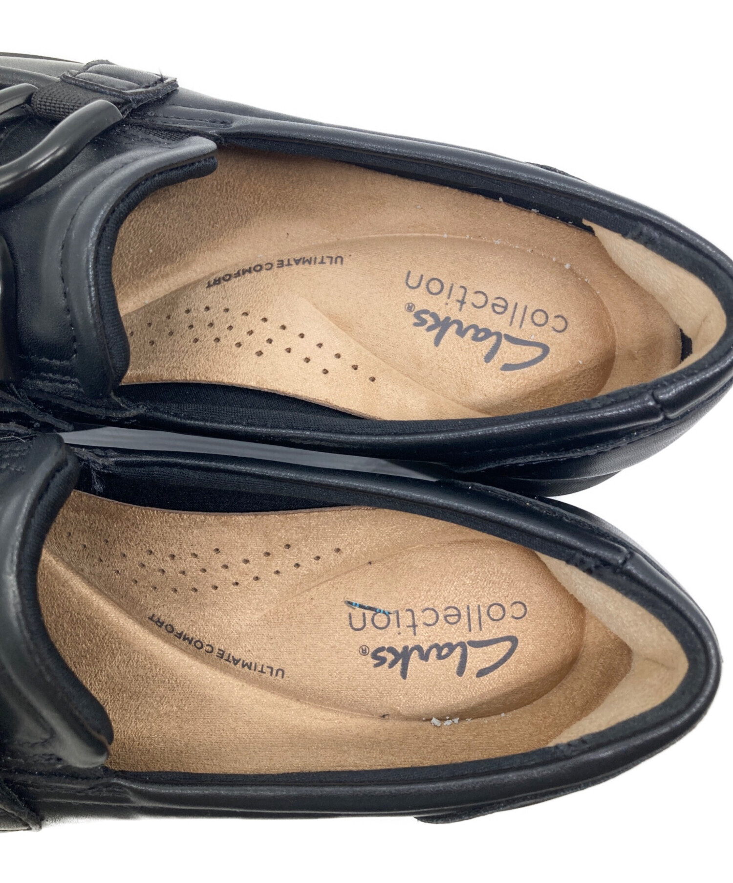中古・古着通販】CLARKS (クラークス) ローファー ブラック サイズ