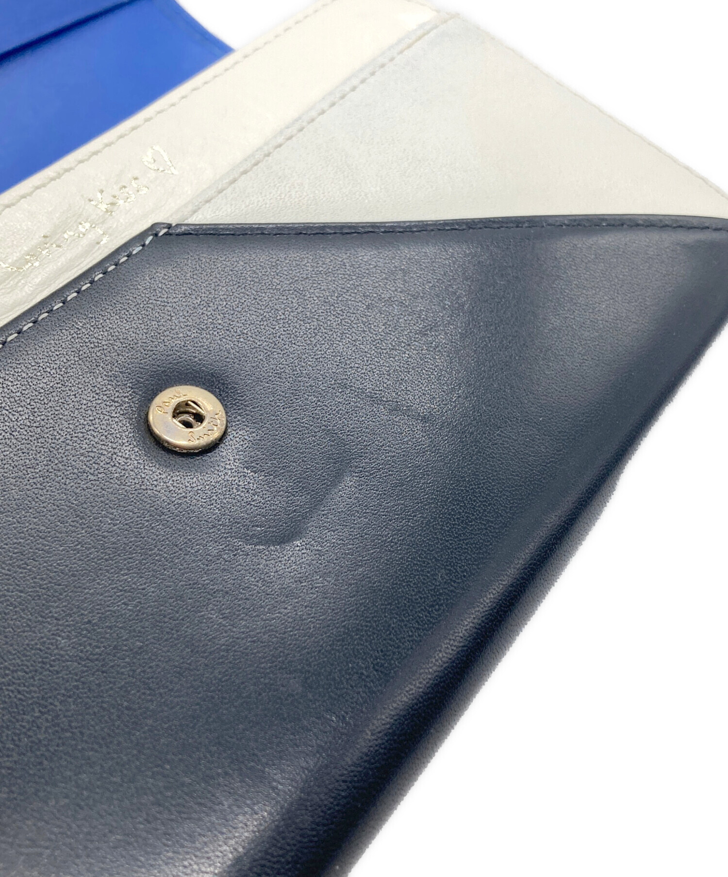 未使用　PaulSmith ポールスミス　レザー長財布　ブルー 中古・古着通販】Paul Smith (ポールスミス) 長財布 ブルー｜ブランド