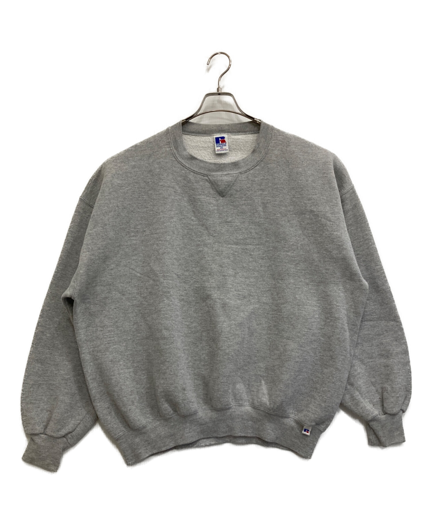 RUSSELL ATHLETIC グレー スウェット M 中古・古着通販】RUSSELL ATHLETIC (ラッセルアスレチック) 前V