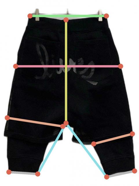 中古・古着通販】Haculla (ハキュラ) ハーフパンツ ブラック サイズ:S