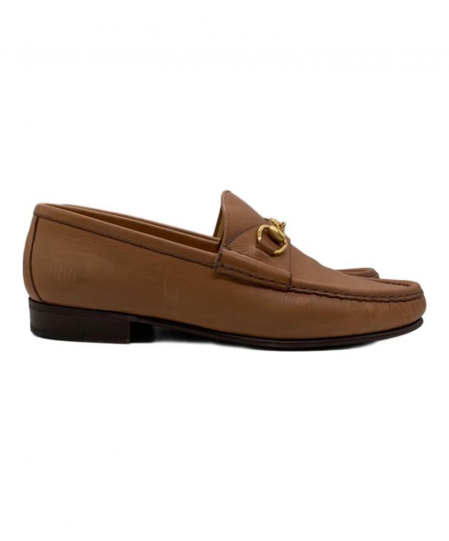 中古・古着通販】GUCCI (グッチ) ホースビットローファー ブラウン