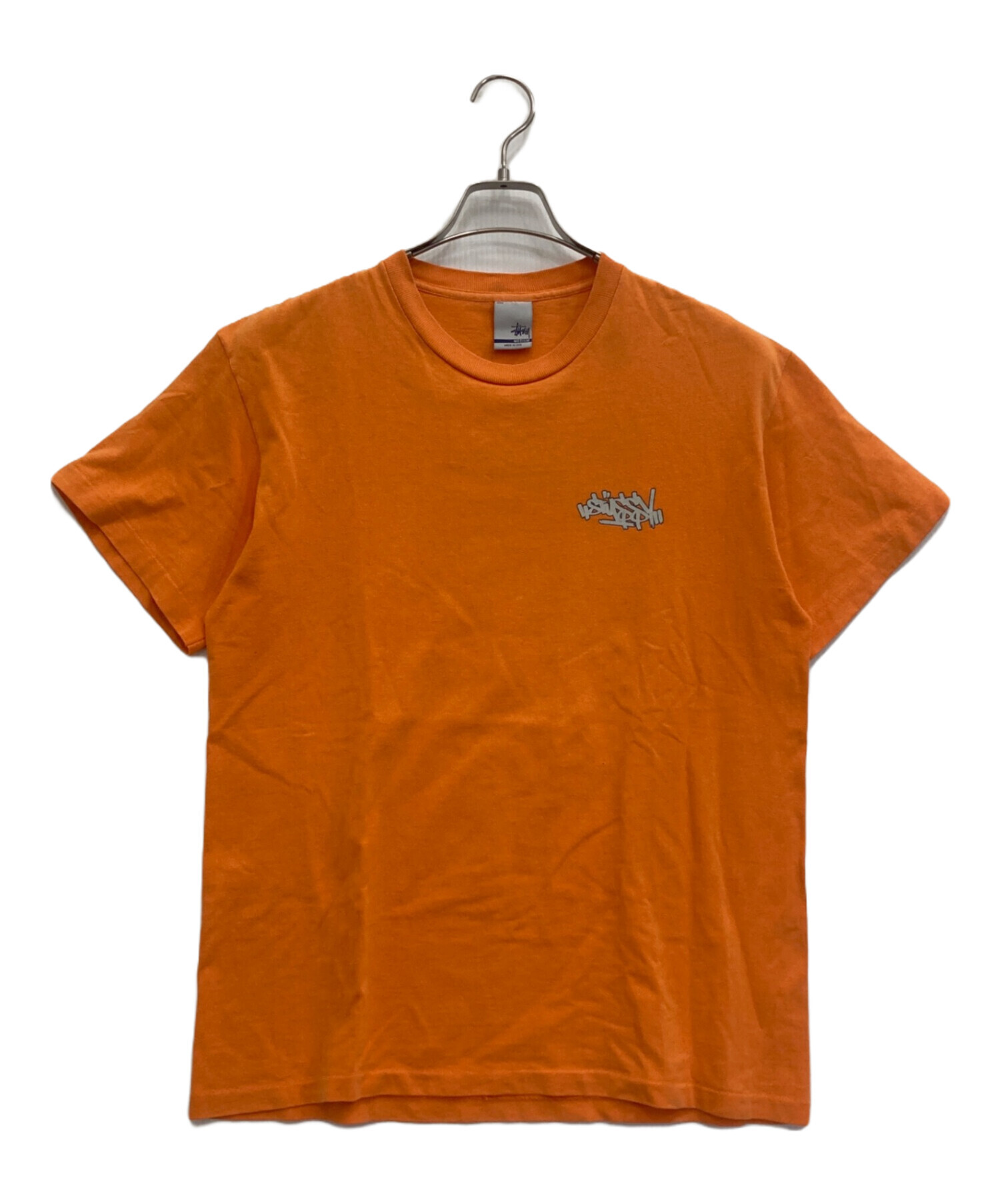 中古・古着通販】stussy (ステューシー) プリントTシャツ オレンジ