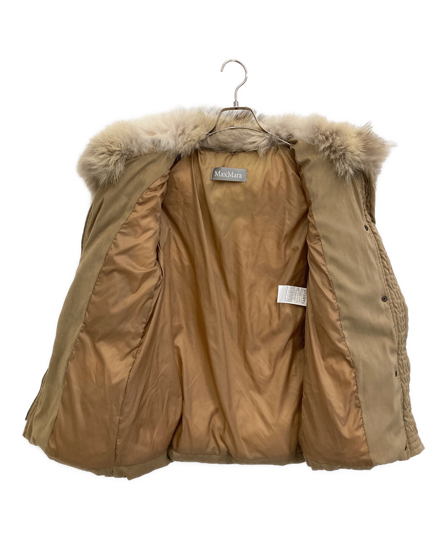 中古・古着通販】MaxMara (マックスマーラ) 中綿ジャケット ブラウン
