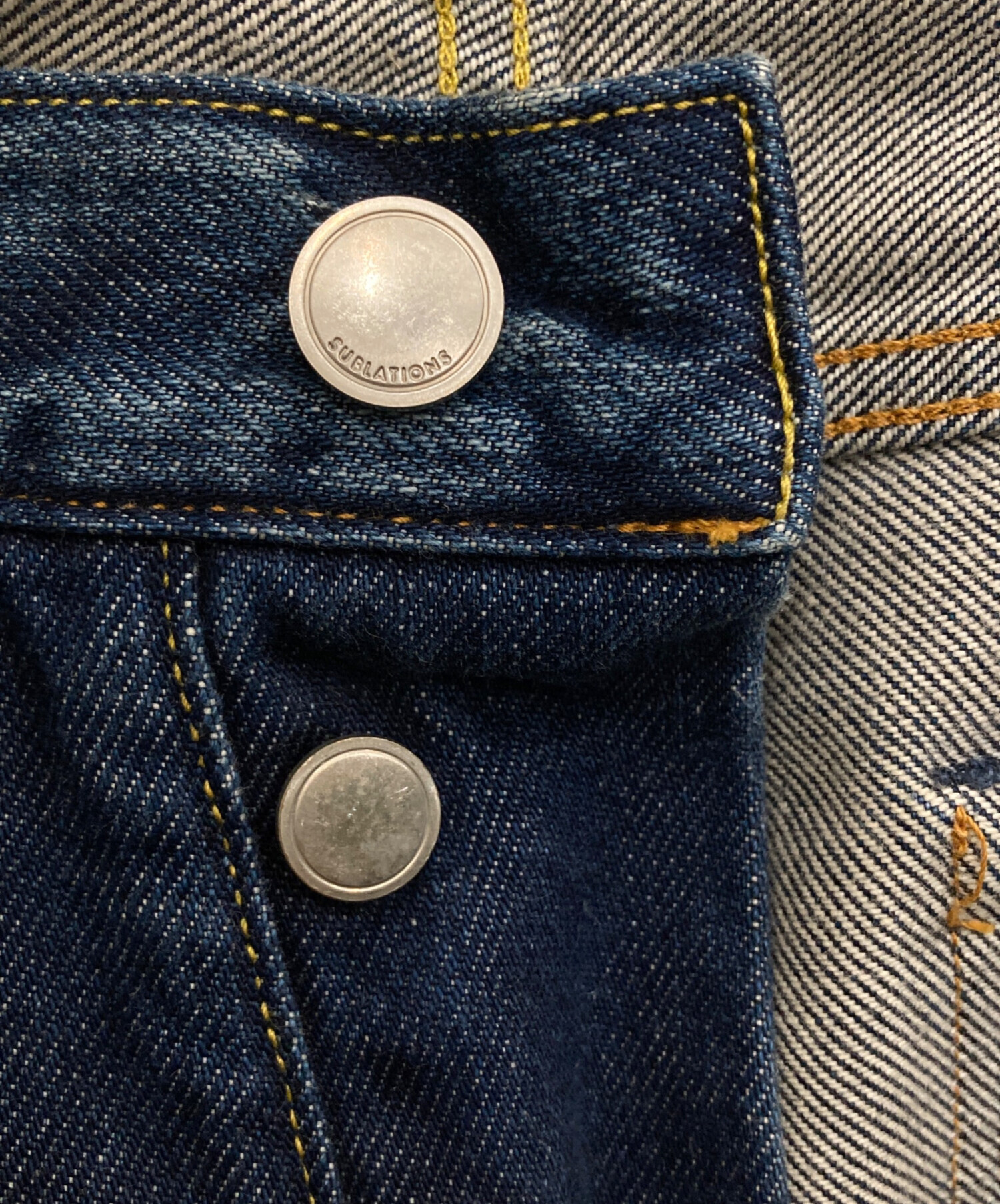 中古・古着通販】SUBLATIONS (サブレーションズ) 2TUCK WIDE DENIM
