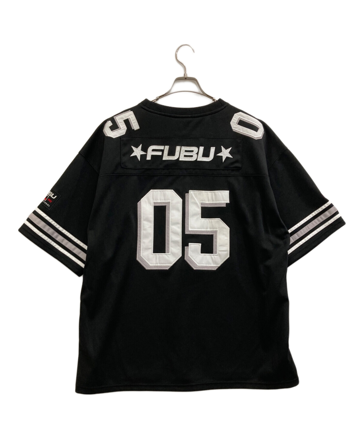FUBU ゲームシャツ SZA着用 モデル フブ 古着 シザ ストリート 中古・古着通販】FUBU (フブ) ゲームシャツ ブラック サイズ:XL