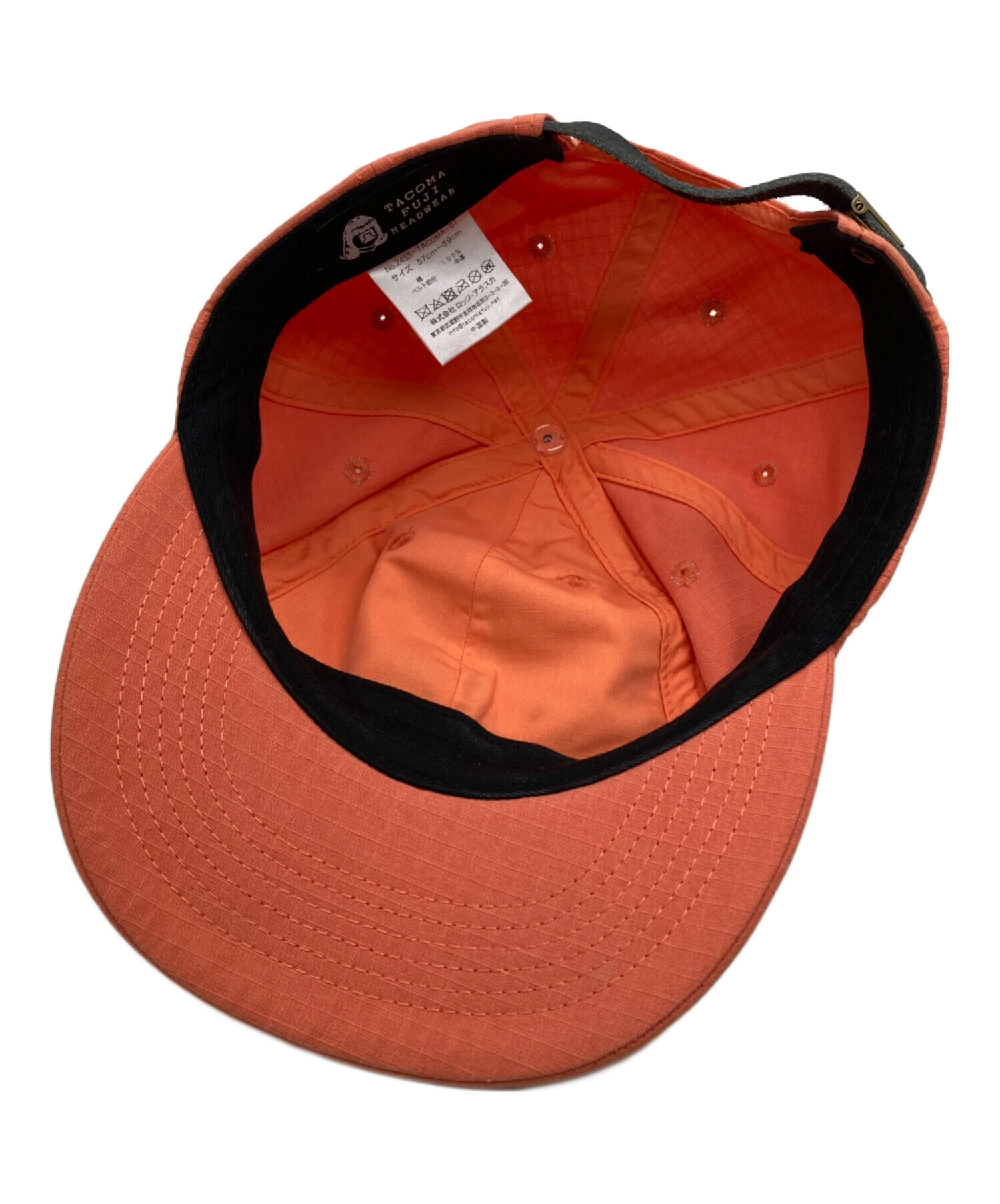 中古・古着通販】TACOMA FUJI (タコマフジレコード) LOGO CAP オレンジ