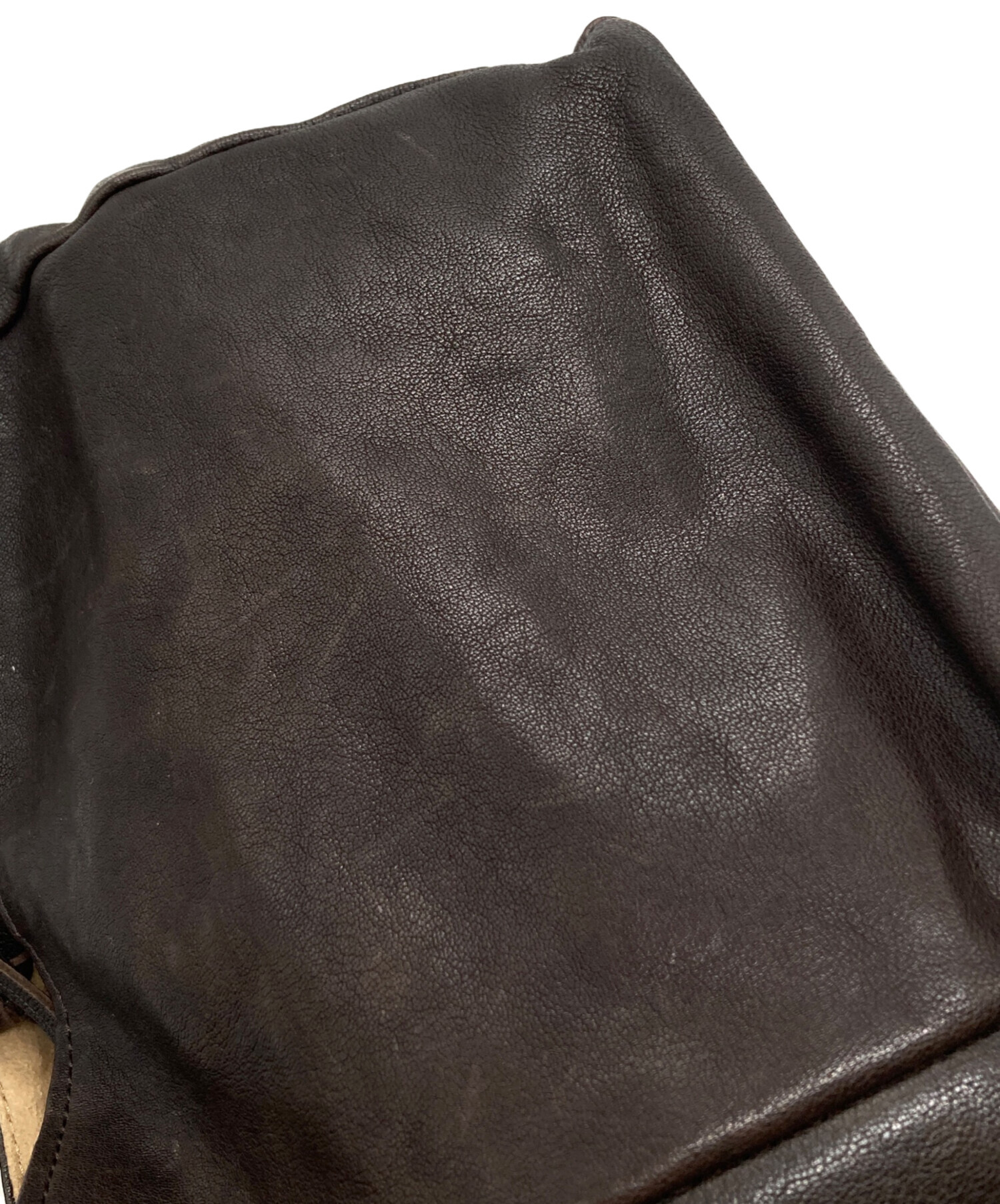 中古・古着通販】chiiii (チー) レザーハンドバッグ ブラウン
