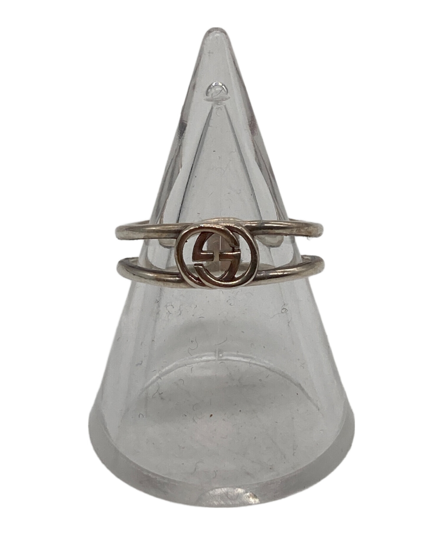 中古・古着通販】GUCCI (グッチ) インターロッキングリング シルバー