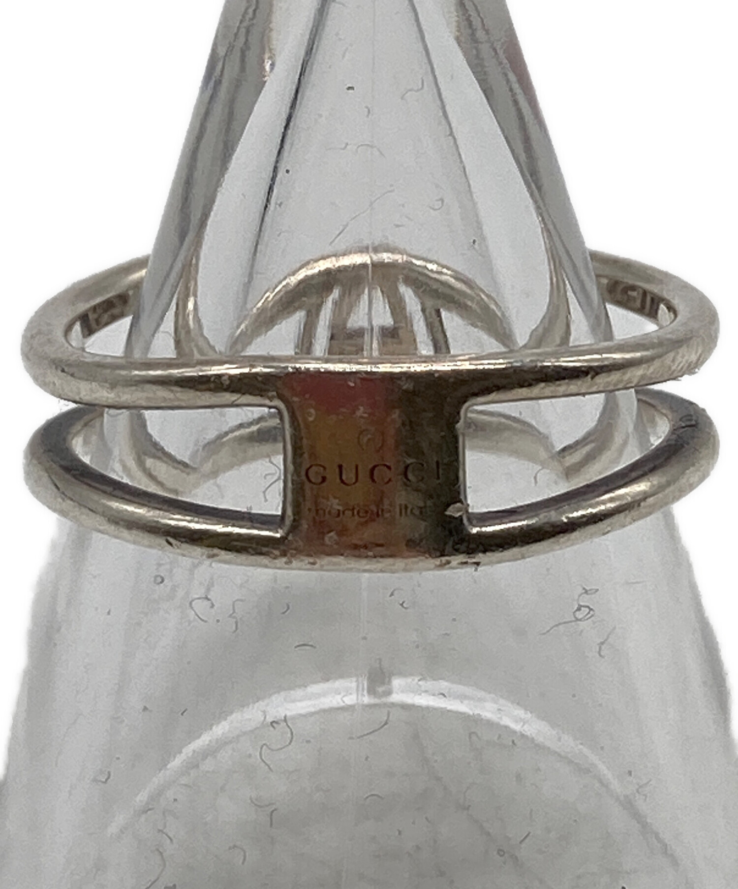 中古・古着通販】GUCCI (グッチ) インターロッキングリング シルバー
