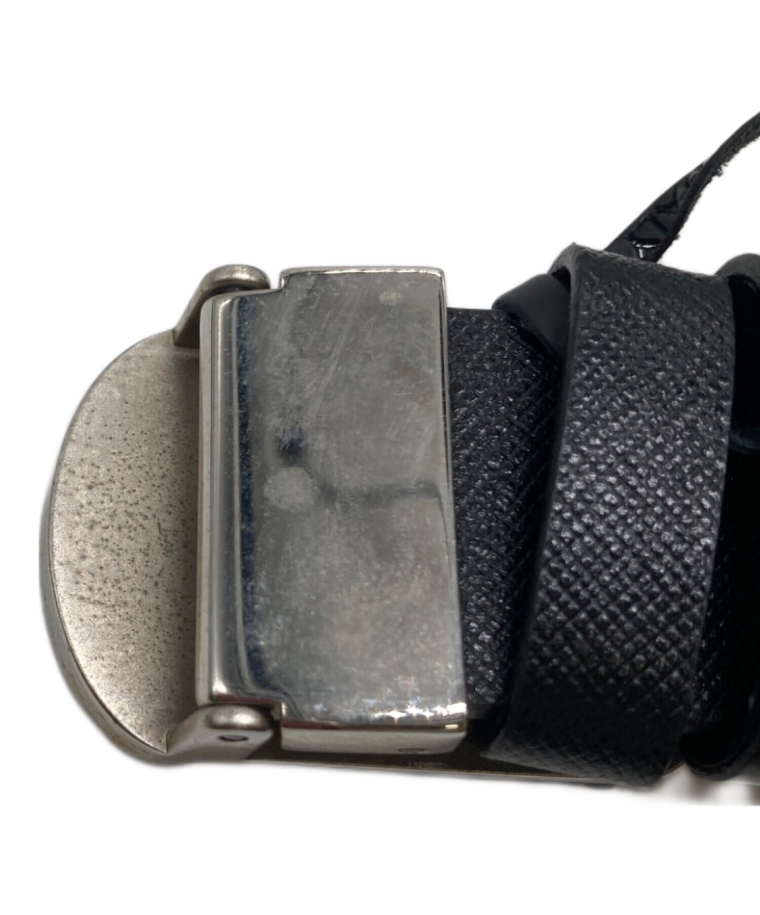 未使用 dunhill ダンヒル レザーベルト D-Eight ブラック 本革 中古・古着通販】dunhill (ダンヒル) レザーベルト ブラック サイズ:42