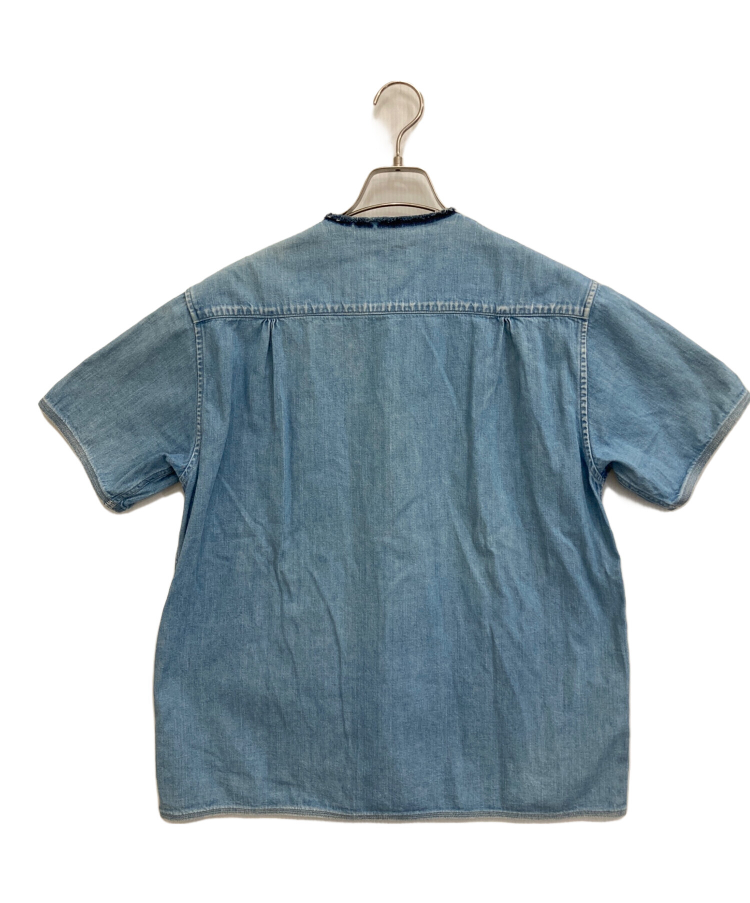 【美品】KAPITAL キャピタル 半袖デニムシャツ サイズ3 中古・古着通販】KAPITAL (キャピタル) チャイナデニム半袖シャツ
