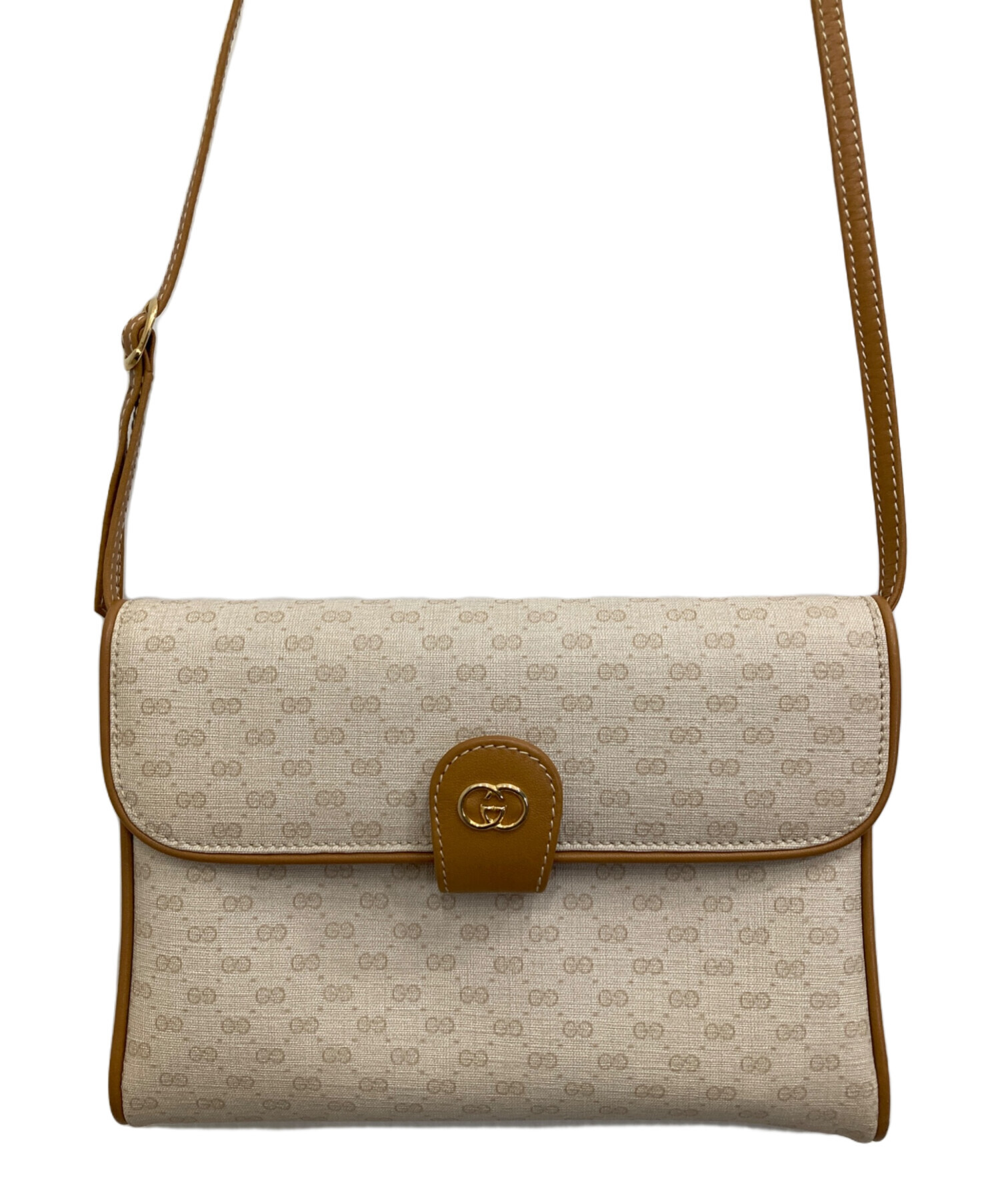 中古・古着通販】GUCCI (グッチ) ショルダーバッグ ベージュ｜ブランド