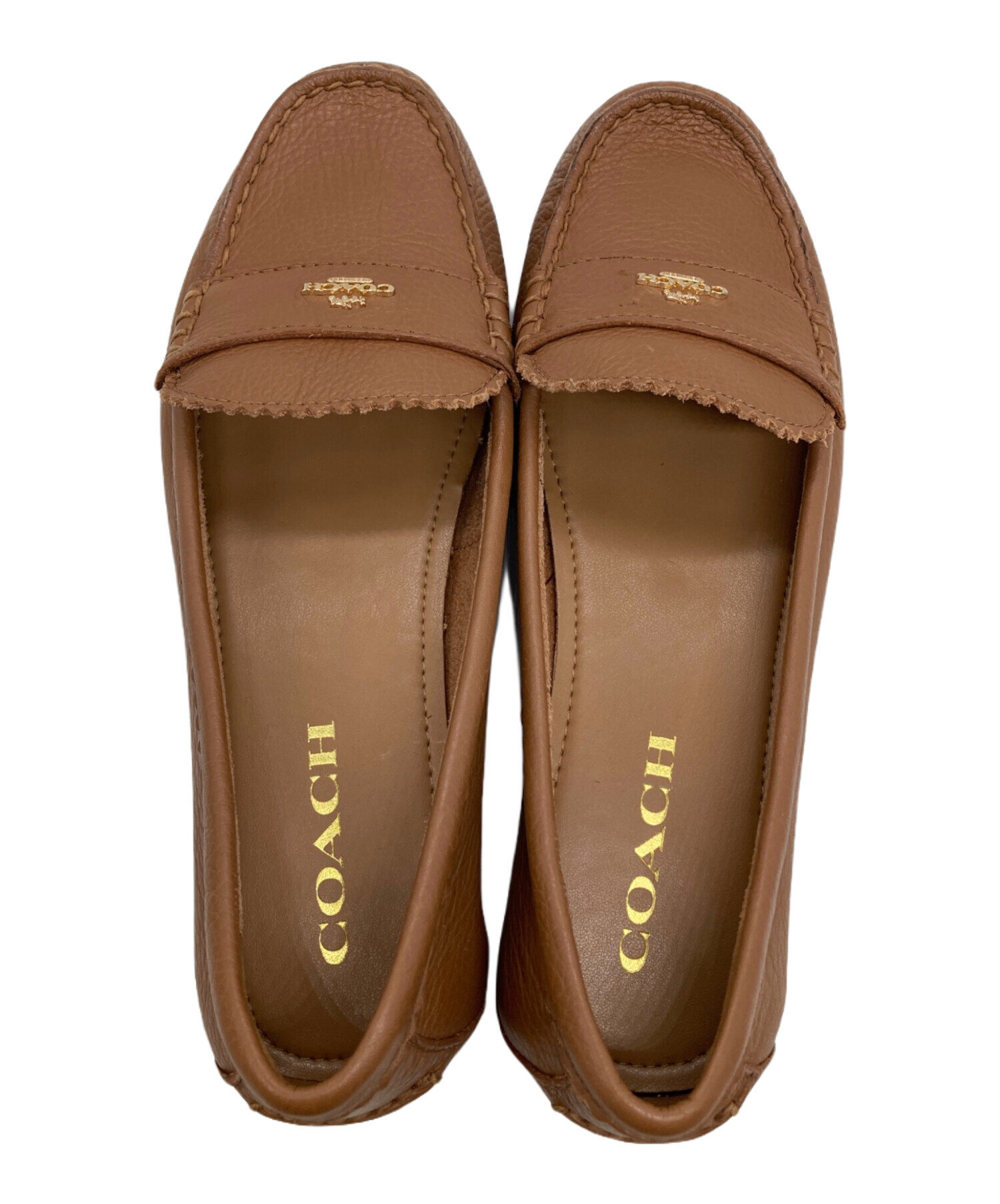 中古・古着通販】COACH (コーチ) ローファー ブラウン サイズ:38