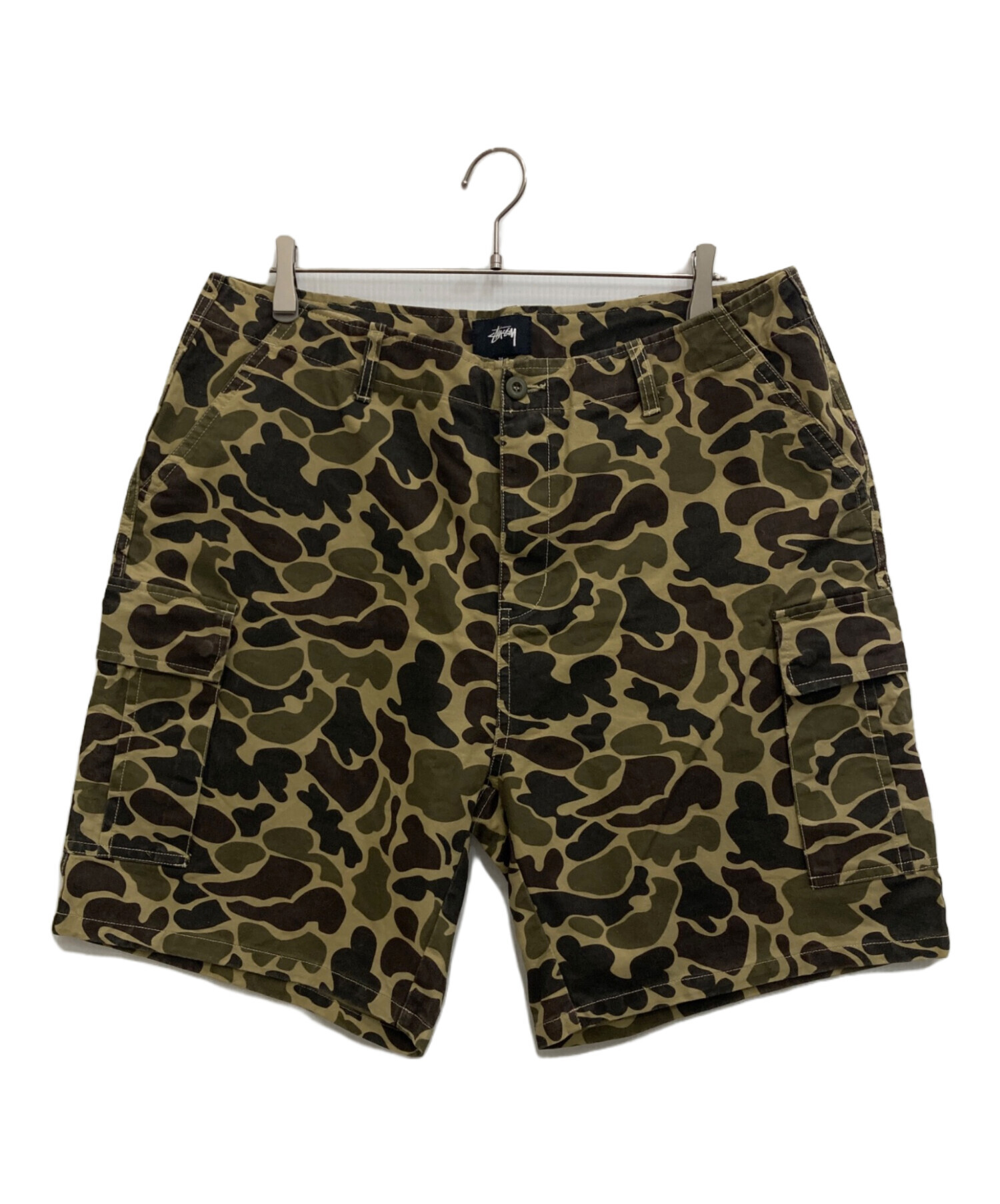 STUSSY 迷彩　ショートパンツ 中古・古着通販】stussy (ステューシー) 迷彩カーゴショートパンツ