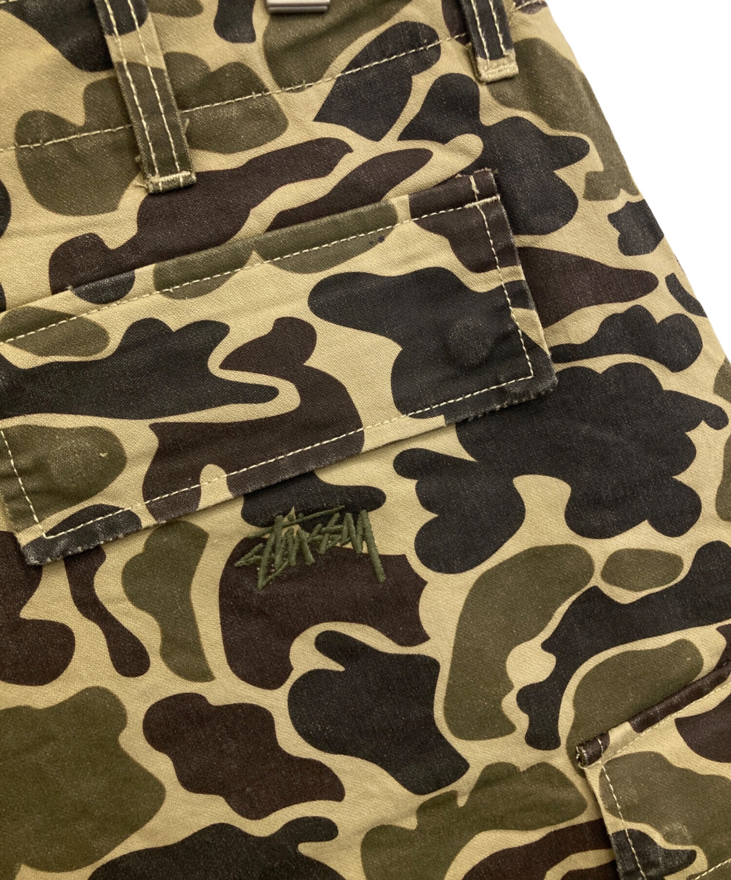 中古・古着通販】stussy (ステューシー) 迷彩カーゴショートパンツ