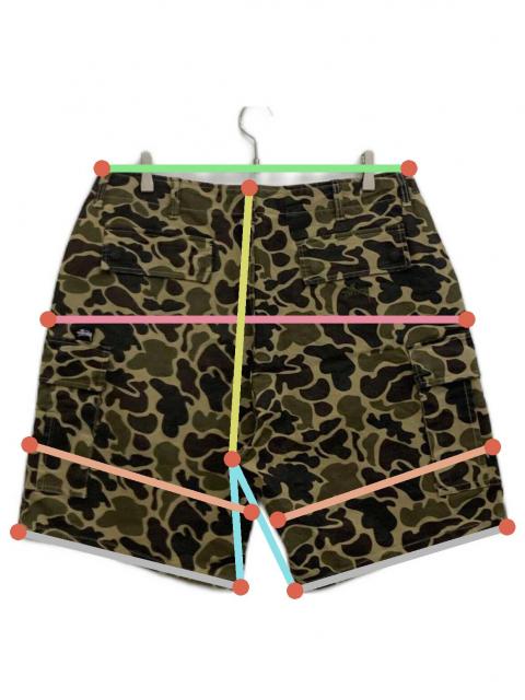 中古・古着通販】stussy (ステューシー) 迷彩カーゴショートパンツ