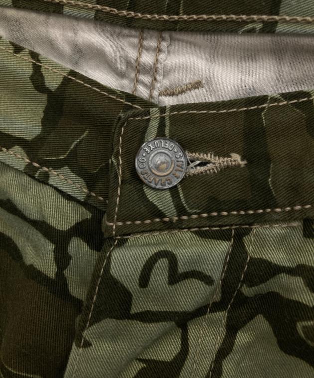 中古・古着通販】EVISU (エヴィス) 迷彩ショートパンツ オリーブ