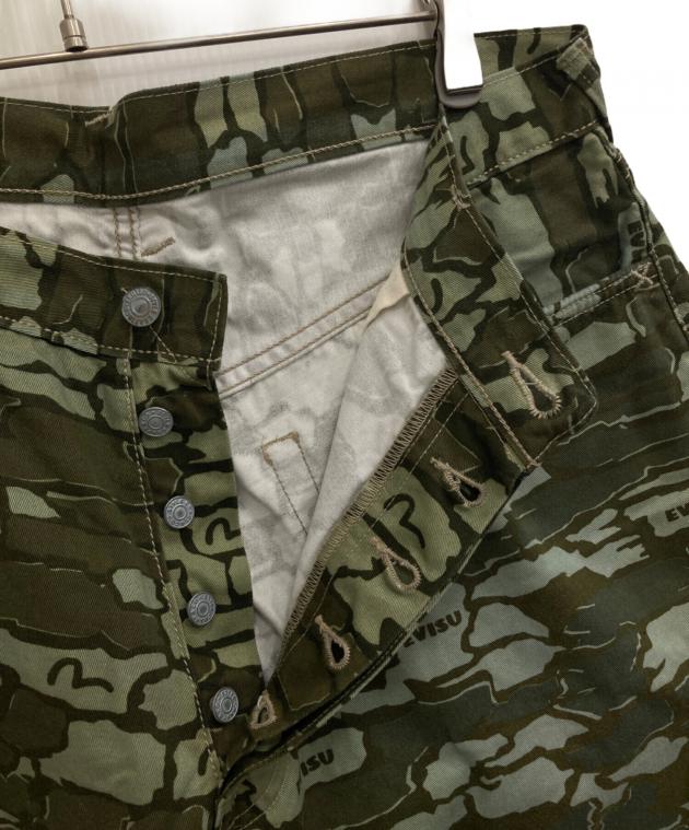 中古・古着通販】EVISU (エヴィス) 迷彩ショートパンツ オリーブ