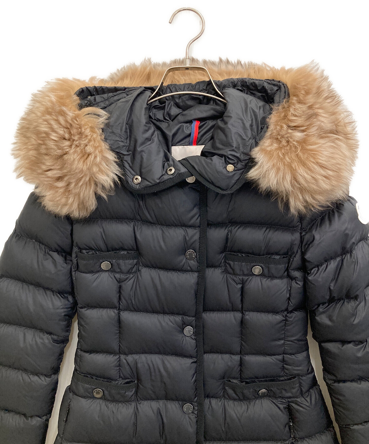 中古・古着通販】MONCLER (モンクレール) ダウンコート ブラック 