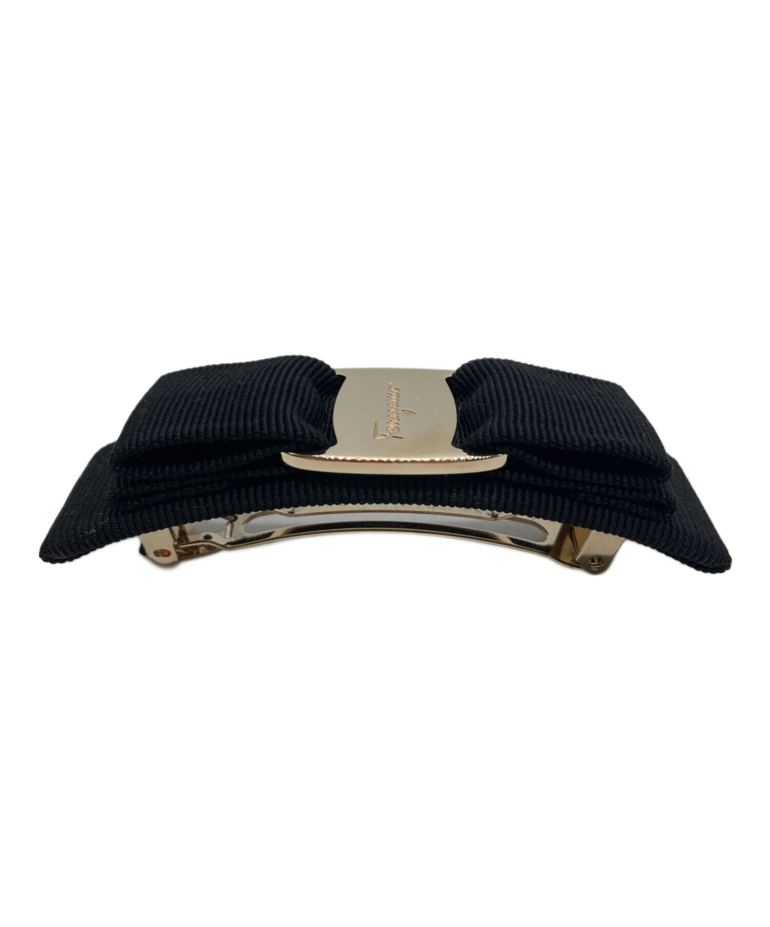 FERRAGAMO ブラック ヘアピン 中古・古着通販】Salvatore Ferragamo (サルヴァトーレ フェラガモ