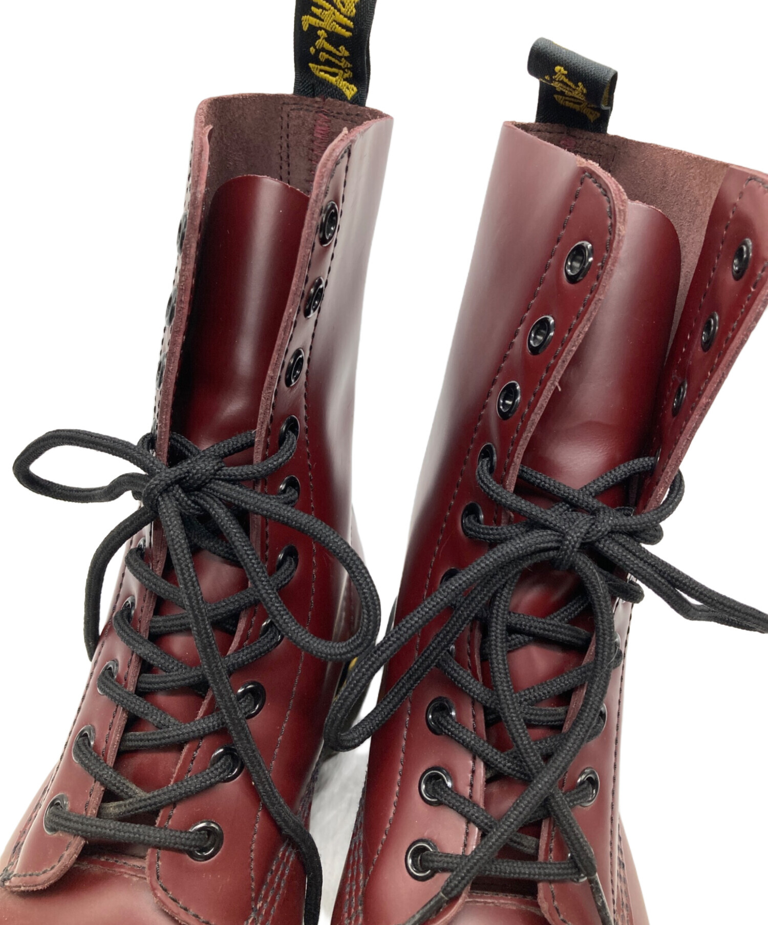Dr. Martens バーガンディ レザー ブーツ EU37 UK4 中古・古着通販】Dr.Martens (ドクターマーチン) 10ホールブーツ バー