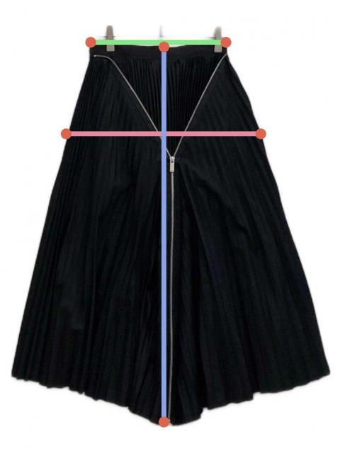 中古・古着通販】sacai (サカイ) サイドジッププリーツスカート