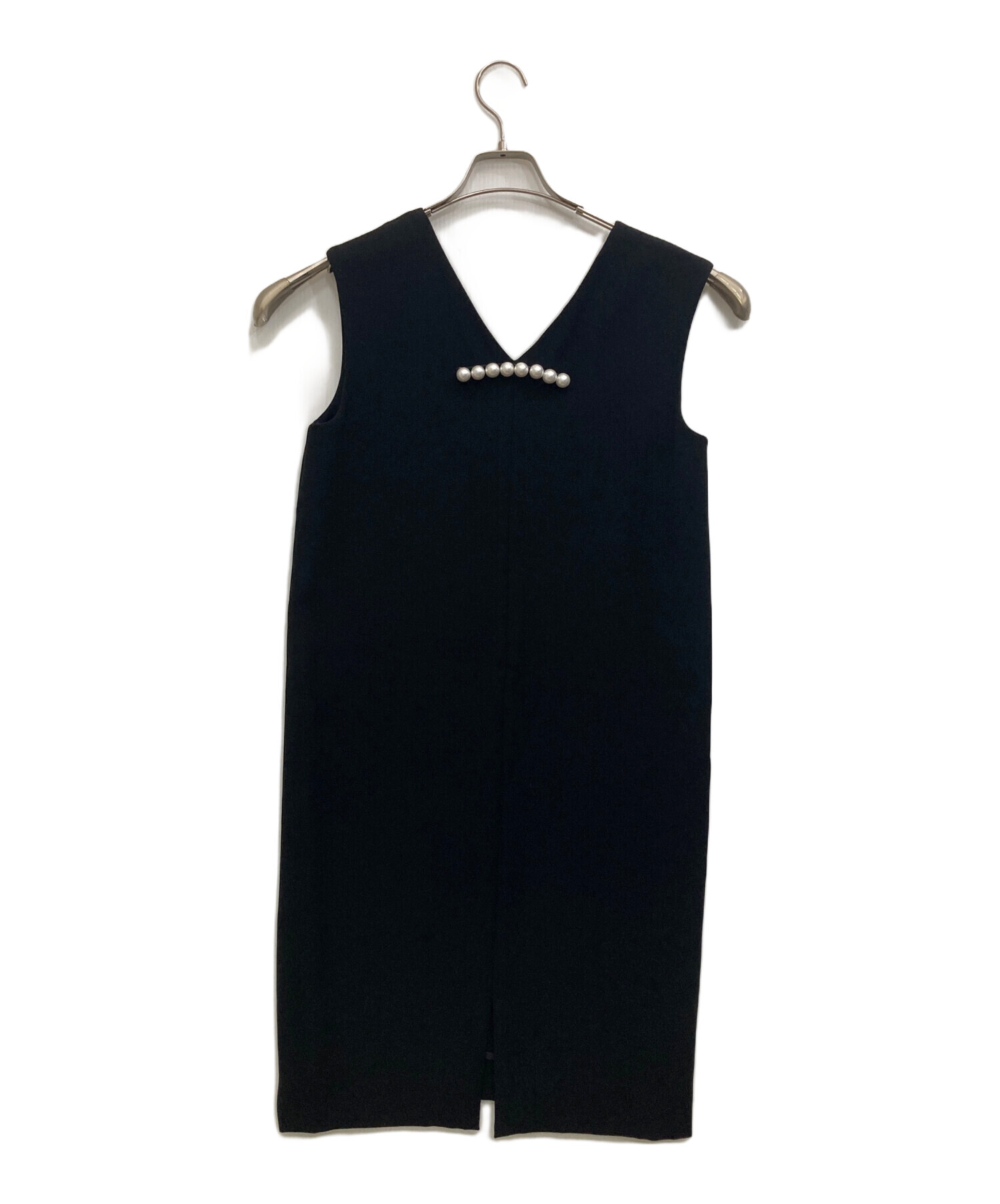 【美品】YOKO CHAN コクーンワンピース ノースリーブ 黒 F 中古・古着通販】YOKO CHAN (ヨーコチャン) ノースリーブワンピース