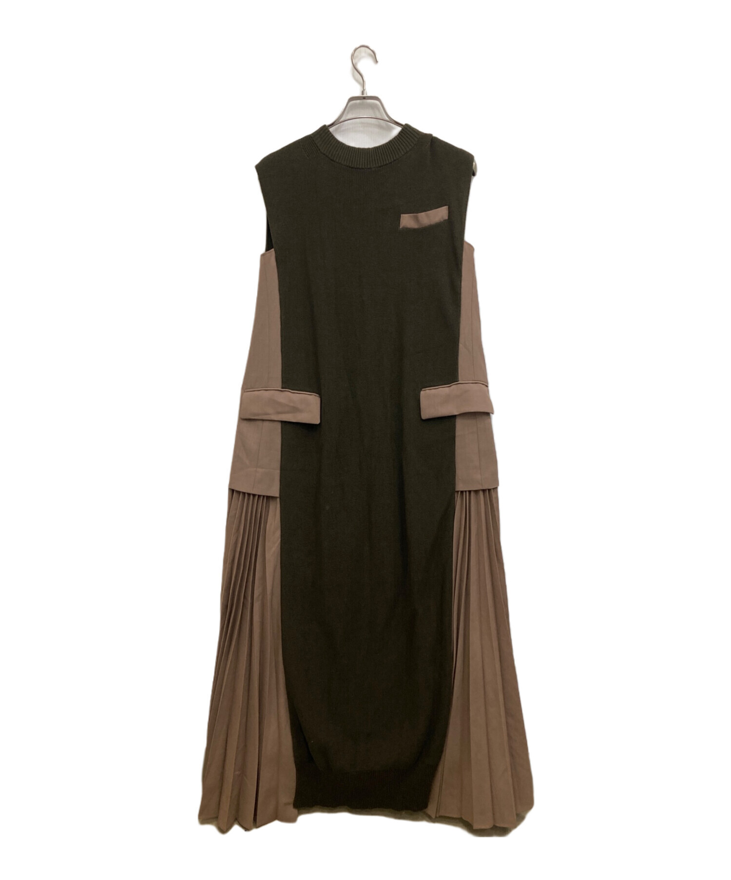 中古・古着通販】sacai (サカイ) ニットドッキングノースリーブ