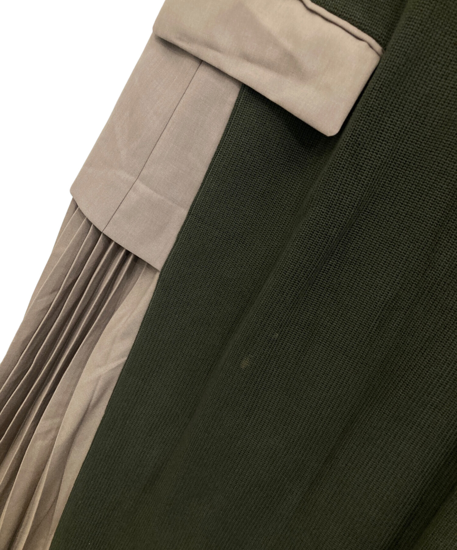 中古・古着通販】sacai (サカイ) ニットドッキングノースリーブ