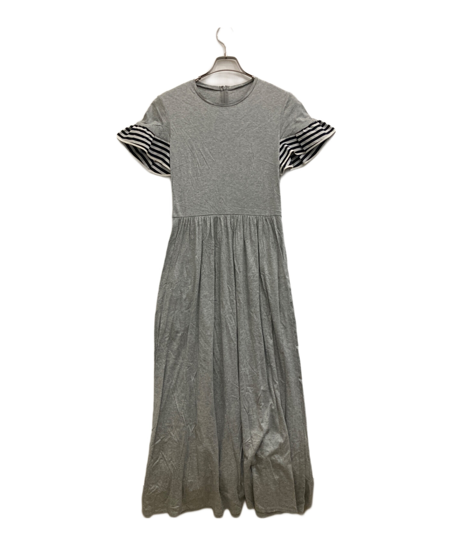 ワンピース BORDERS at BALCONY RUFFLED MAXI DRESS 中古・古着通販】BORDERS AT BALCONY (ボーダーズアットバルコニー