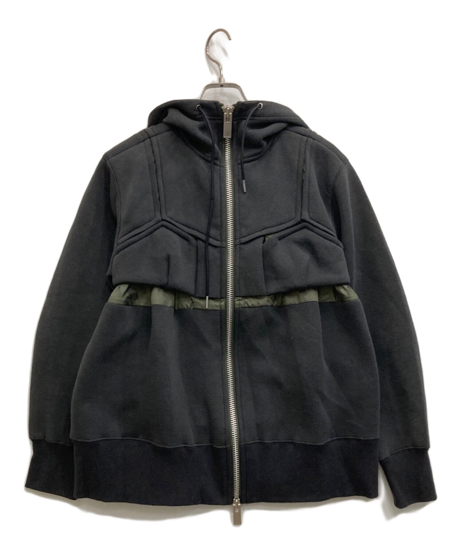 中古・古着通販】sacai (サカイ) Sweat Zip Up Blouson グレー サイズ