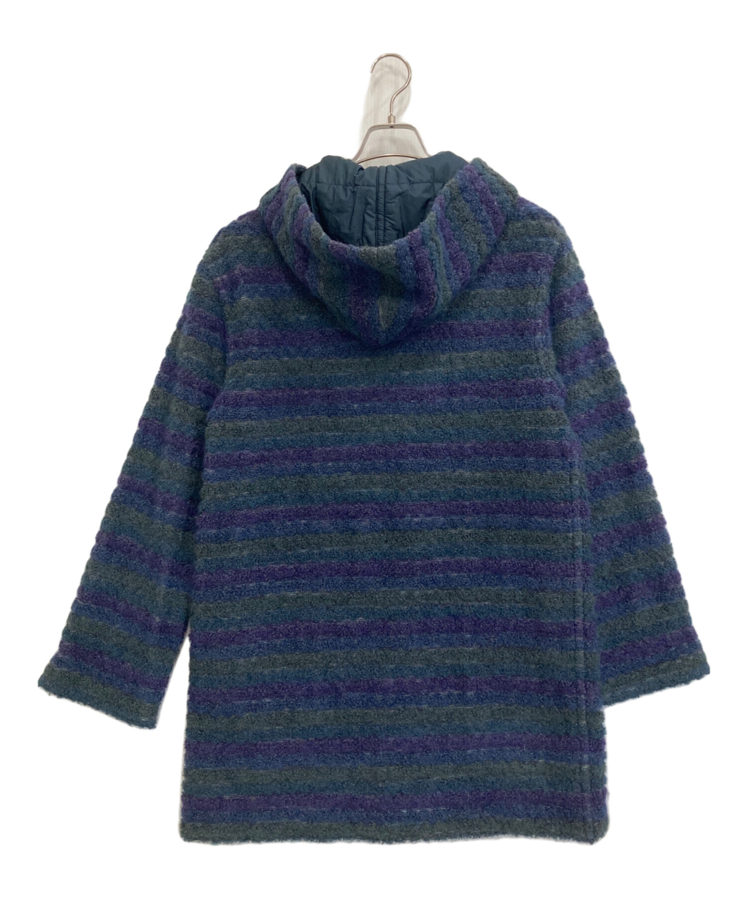 中古・古着通販】missoni (ミッソーニ) フード付きボアコート ネイビー