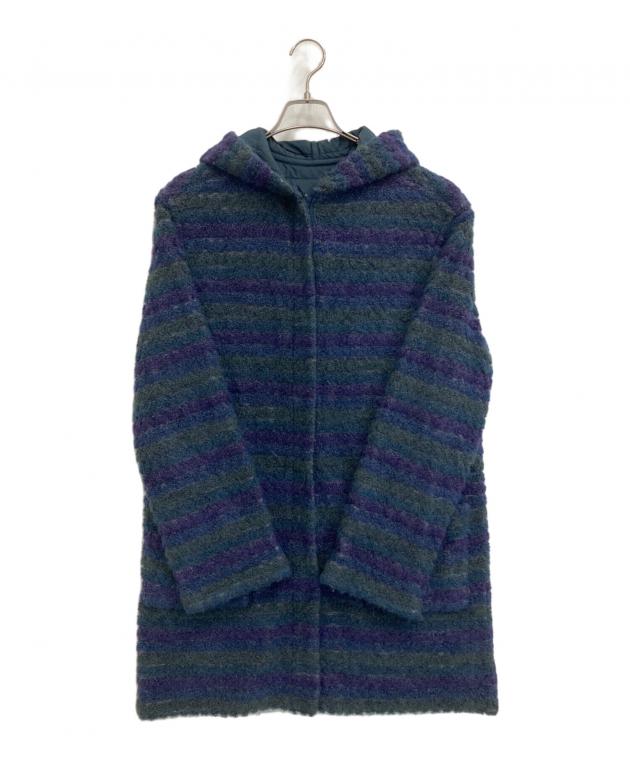 中古・古着通販】missoni (ミッソーニ) フード付きボアコート ネイビー