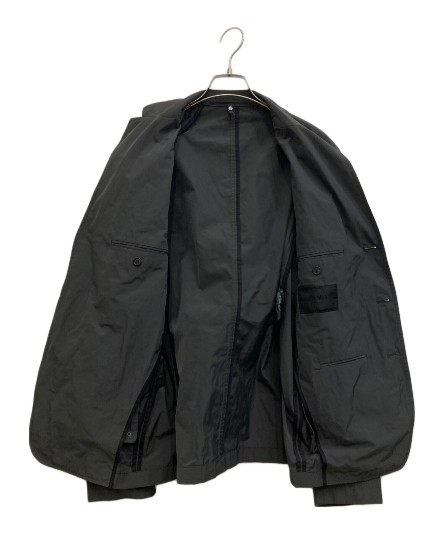 中古・古着通販】PRADA (プラダ) テーラードジャケット グレー サイズ